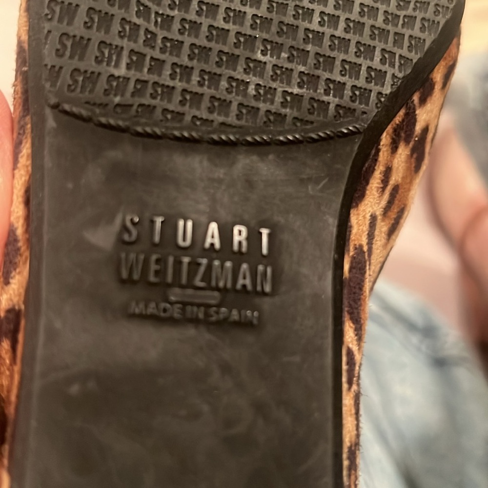 Stuart Weitzman animal print flat slight heel size 7 - Picture 7 of 7